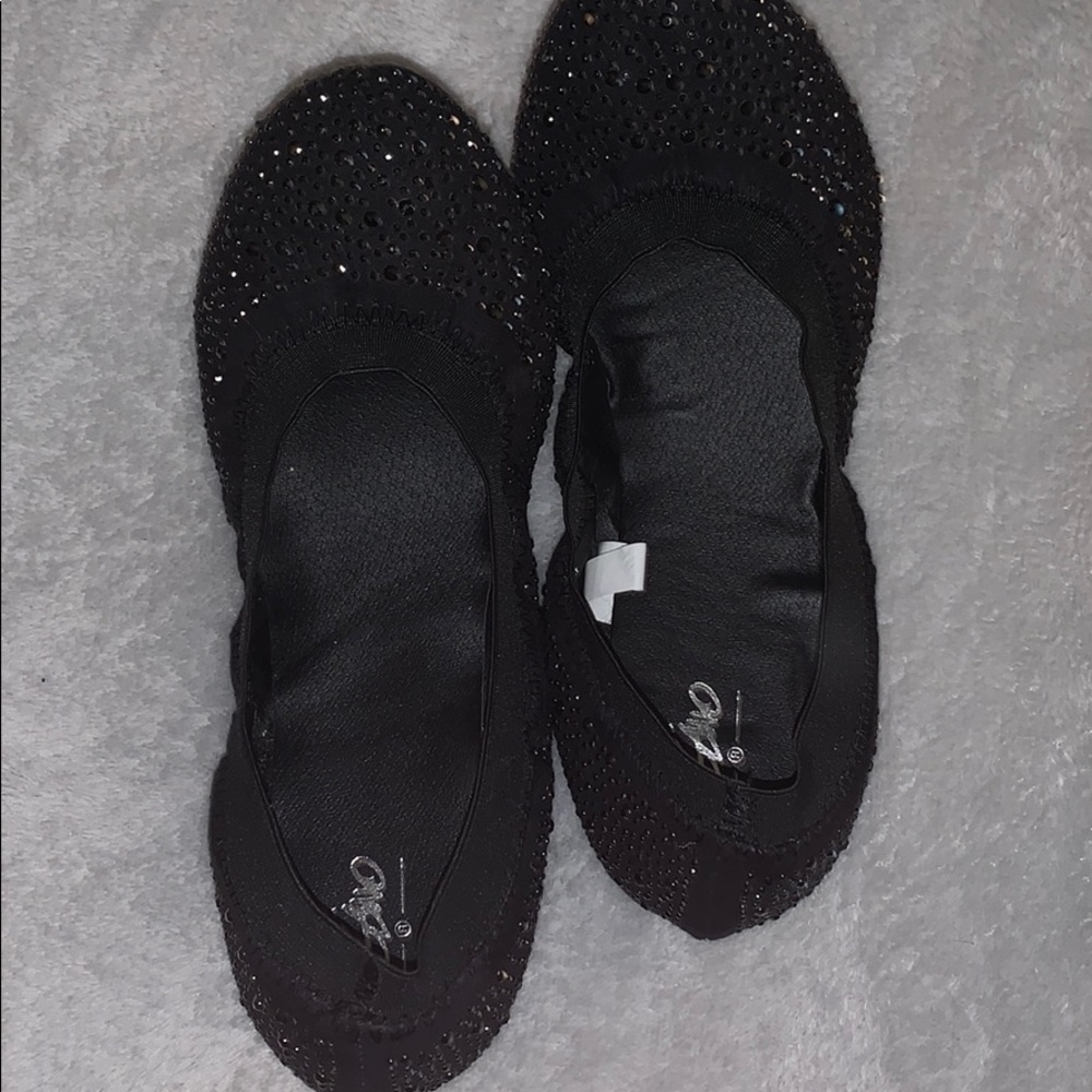 Mossimo Black Studded Elastic Flats